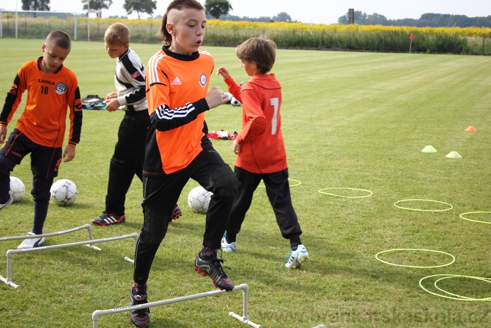 Letn� soust�ed�n� SC Nymburk 2012 - Tr�ninky na tr�v�