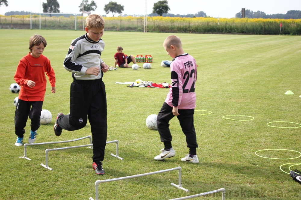 Letn� soust�ed�n� SC Nymburk 2012 - Tr�ninky na tr�v�