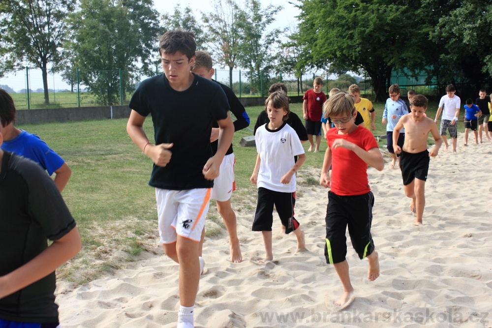 Letn� soust�ed�n� SC Nymburk 2012 - Tr�ninky na p�sku