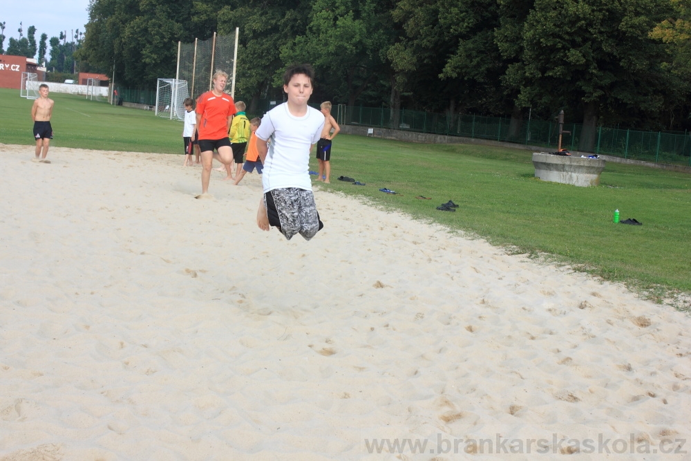 Letn� soust�ed�n� SC Nymburk 2012 - Tr�ninky na p�sku