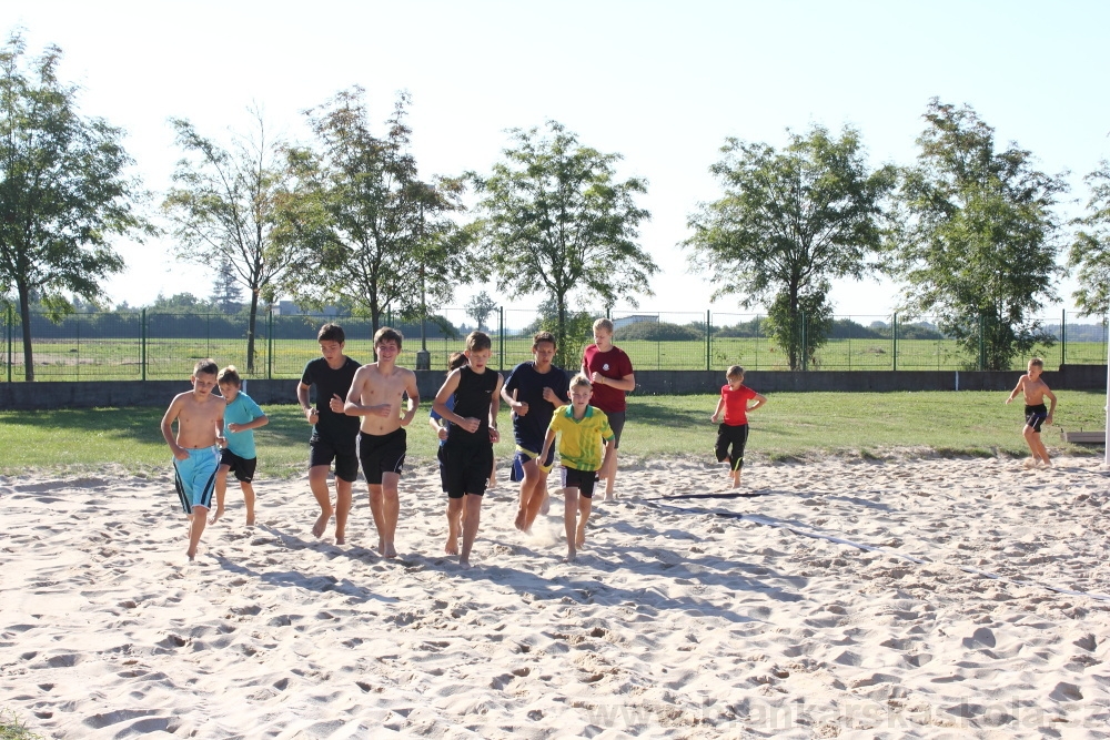 Letn� soust�ed�n� SC Nymburk 2012 - Tr�ninky na p�sku