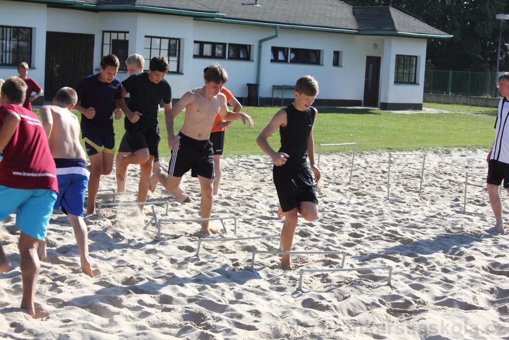 Letn� soust�ed�n� SC Nymburk 2012 - Tr�ninky na p�sku