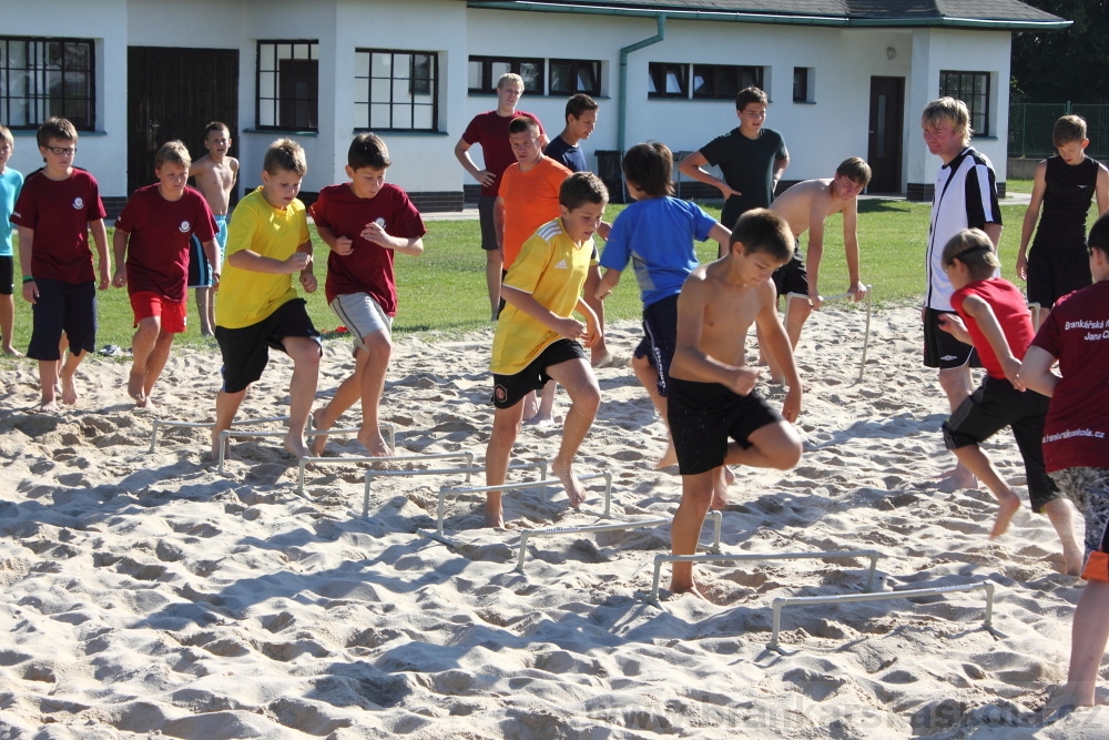 Letn� soust�ed�n� SC Nymburk 2012 - Tr�ninky na p�sku