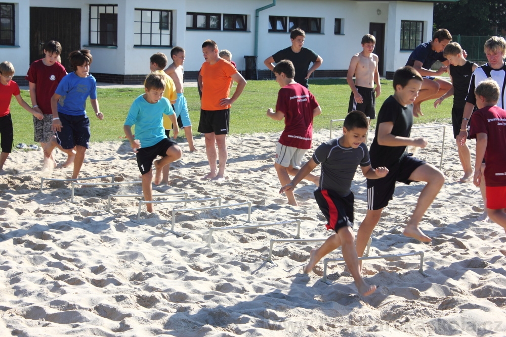 Letn� soust�ed�n� SC Nymburk 2012 - Tr�ninky na p�sku