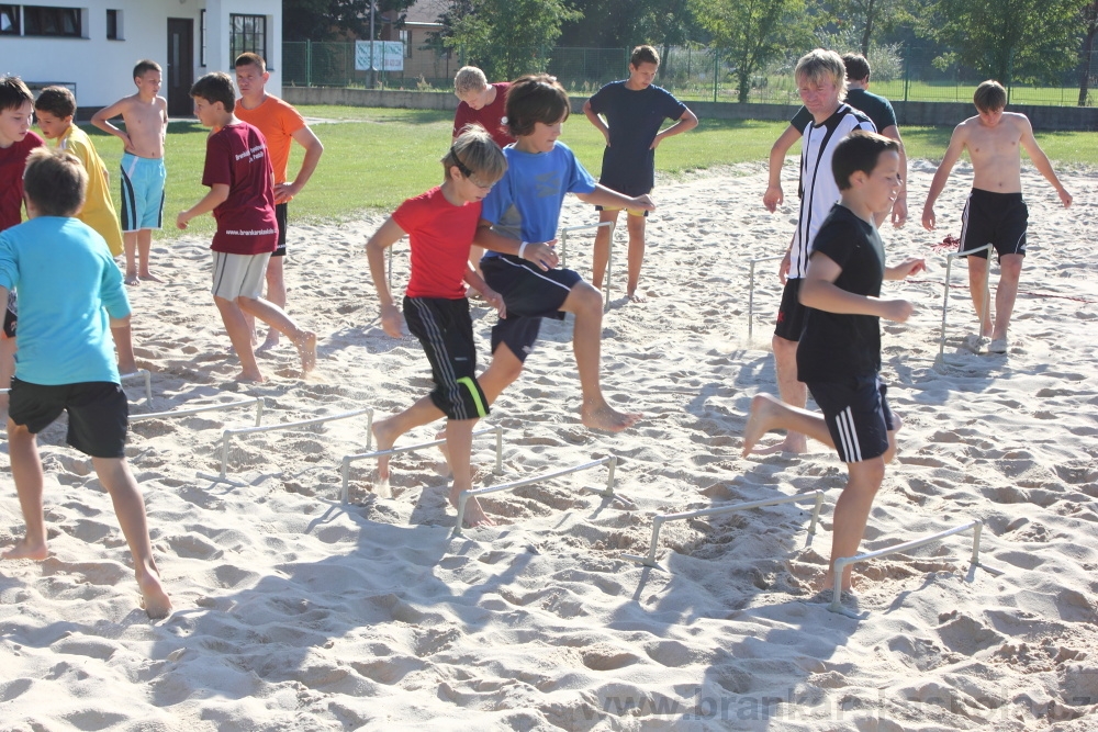 Letn� soust�ed�n� SC Nymburk 2012 - Tr�ninky na p�sku