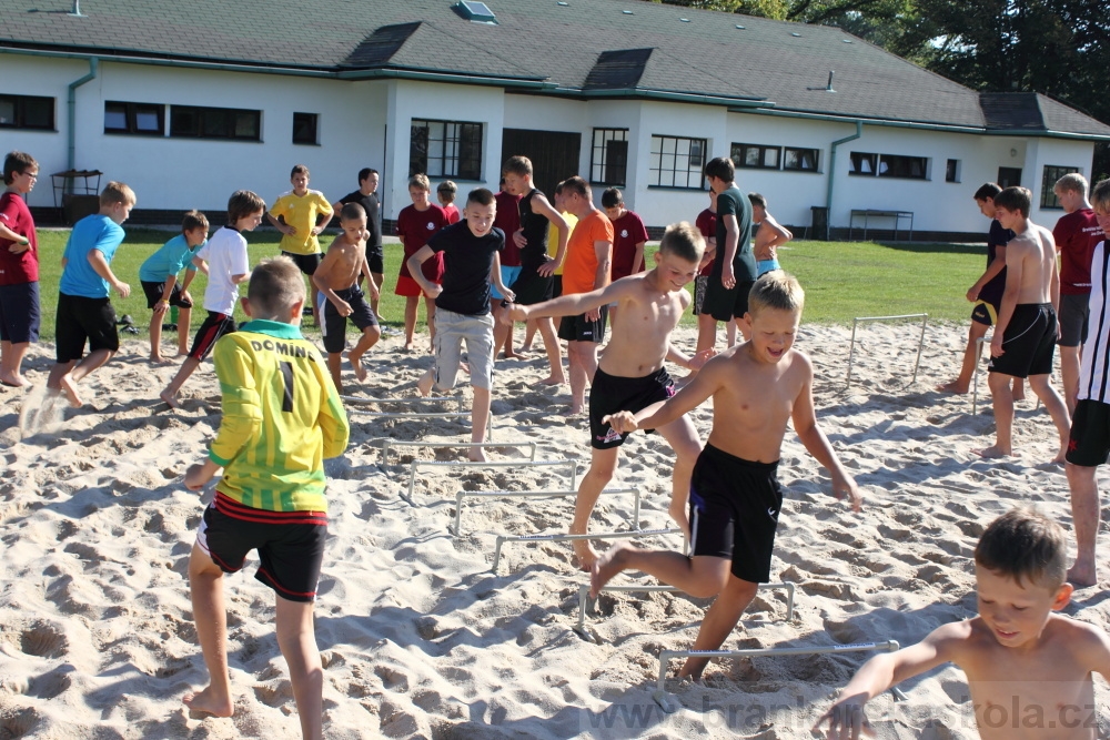 Letn� soust�ed�n� SC Nymburk 2012 - Tr�ninky na p�sku