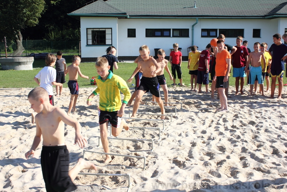 Letn� soust�ed�n� SC Nymburk 2012 - Tr�ninky na p�sku