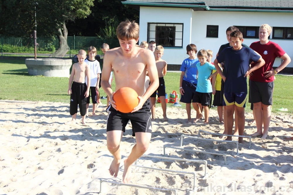 Letn� soust�ed�n� SC Nymburk 2012 - Tr�ninky na p�sku