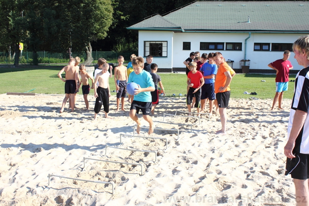 Letn� soust�ed�n� SC Nymburk 2012 - Tr�ninky na p�sku