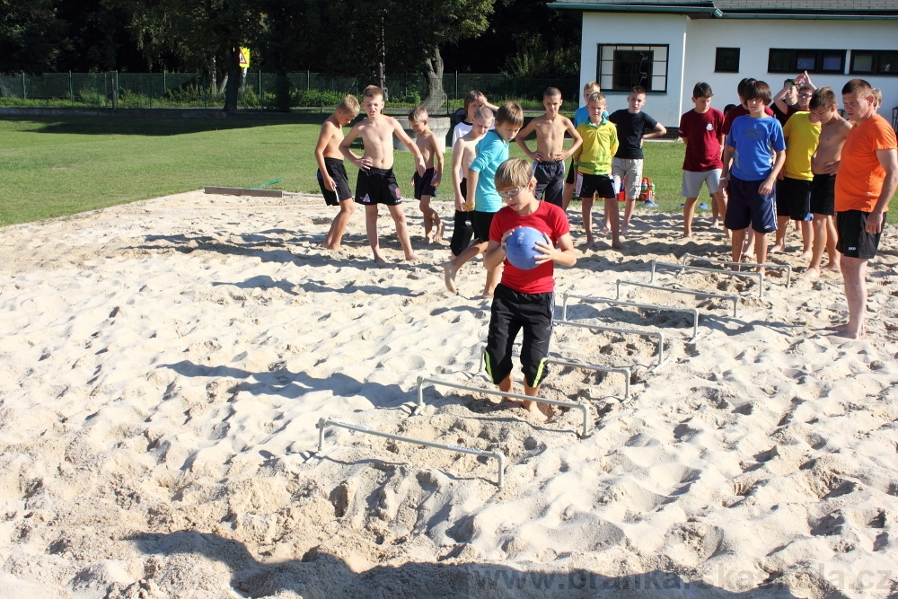 Letn� soust�ed�n� SC Nymburk 2012 - Tr�ninky na p�sku