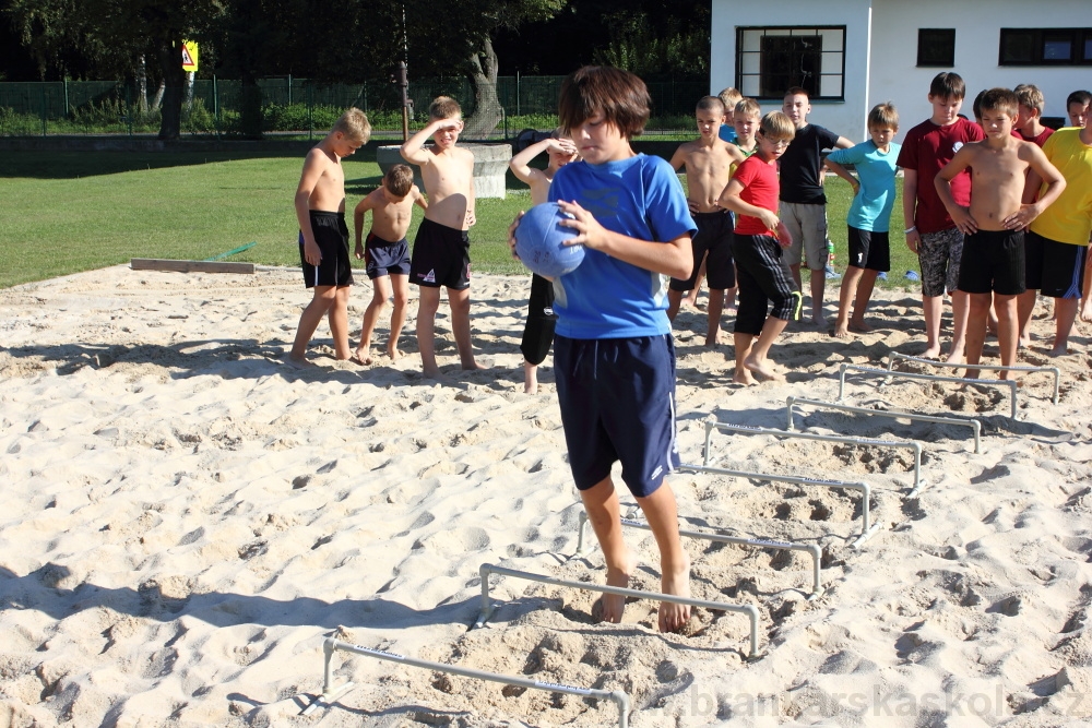 Letn� soust�ed�n� SC Nymburk 2012 - Tr�ninky na p�sku
