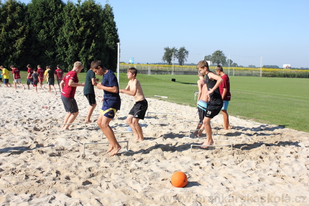 Letn� soust�ed�n� SC Nymburk 2012 - Tr�ninky na p�sku