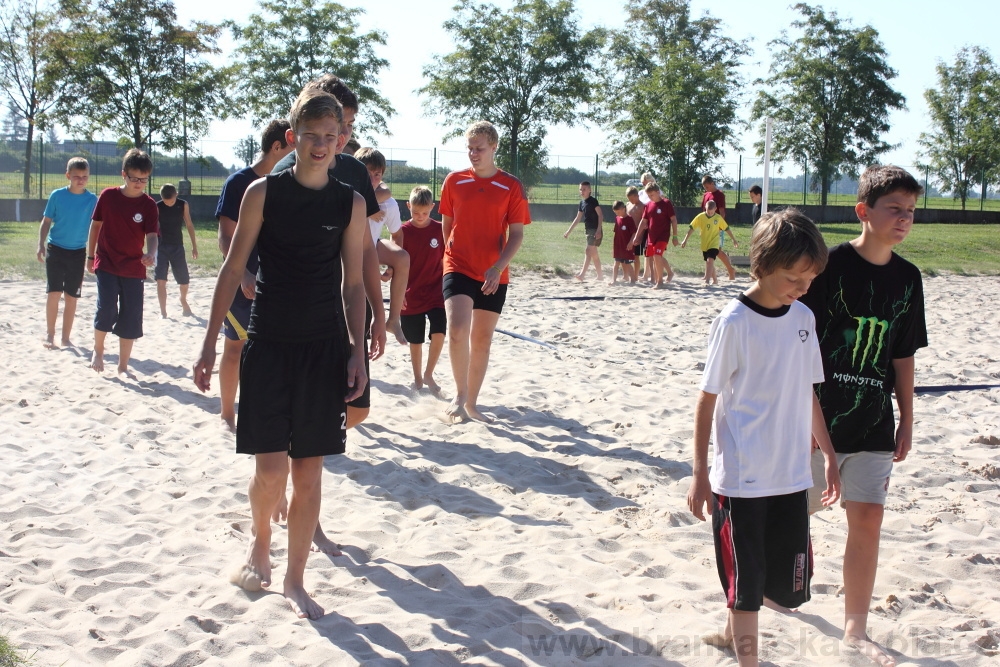 Letn� soust�ed�n� SC Nymburk 2012 - Tr�ninky na p�sku