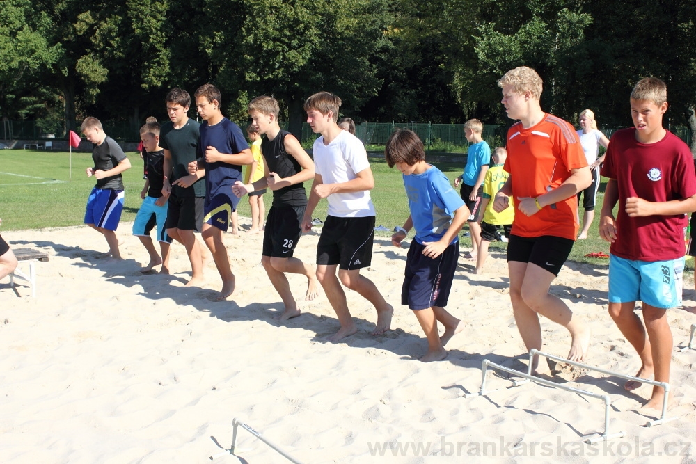 Letn� soust�ed�n� SC Nymburk 2012 - Tr�ninky na p�sku