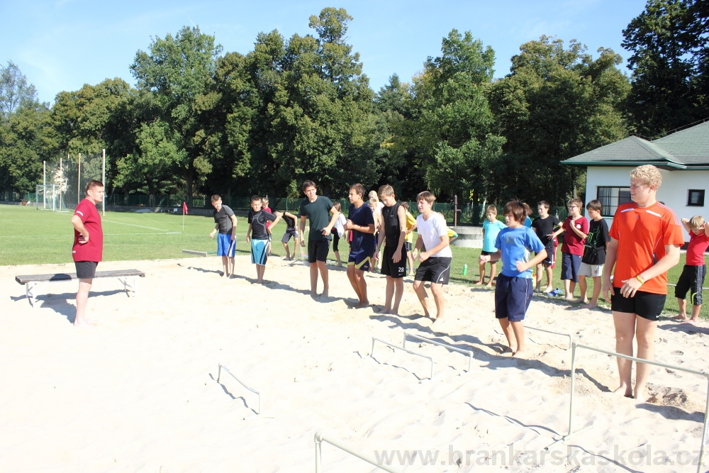 Letn� soust�ed�n� SC Nymburk 2012 - Tr�ninky na p�sku