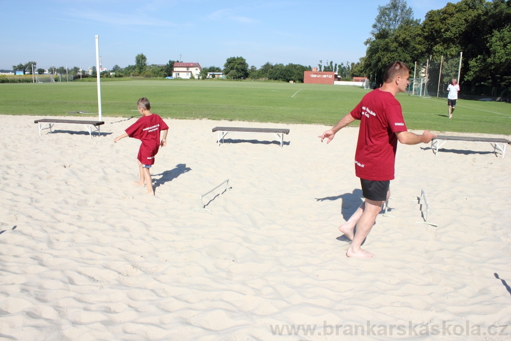 Letn� soust�ed�n� SC Nymburk 2012 - Tr�ninky na p�sku