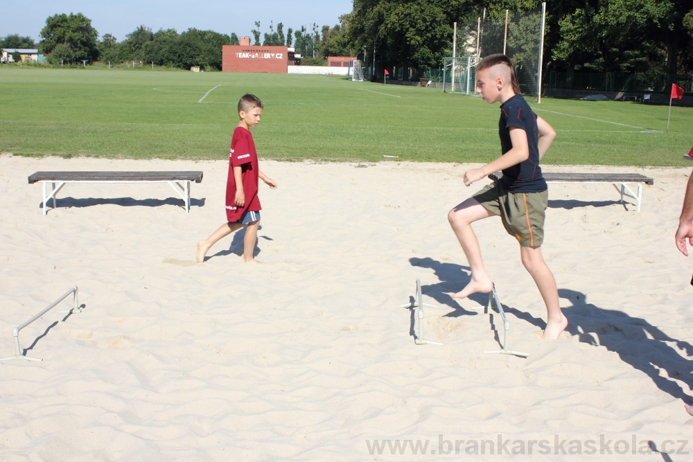 Letn� soust�ed�n� SC Nymburk 2012 - Tr�ninky na p�sku