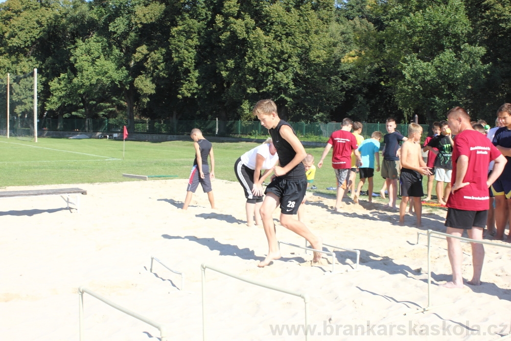 Letn� soust�ed�n� SC Nymburk 2012 - Tr�ninky na p�sku