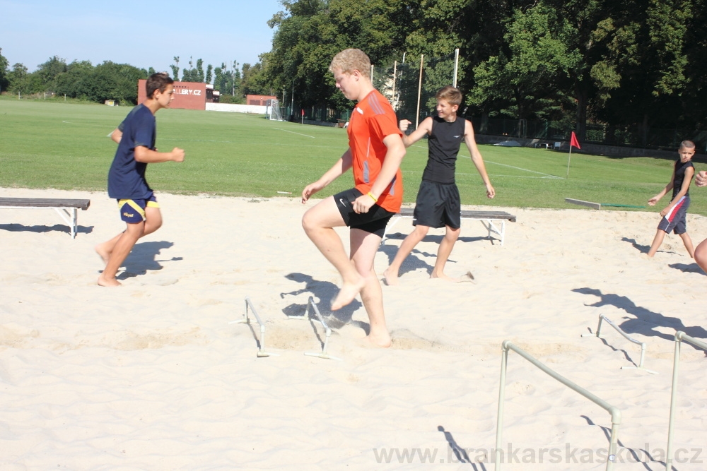 Letn� soust�ed�n� SC Nymburk 2012 - Tr�ninky na p�sku