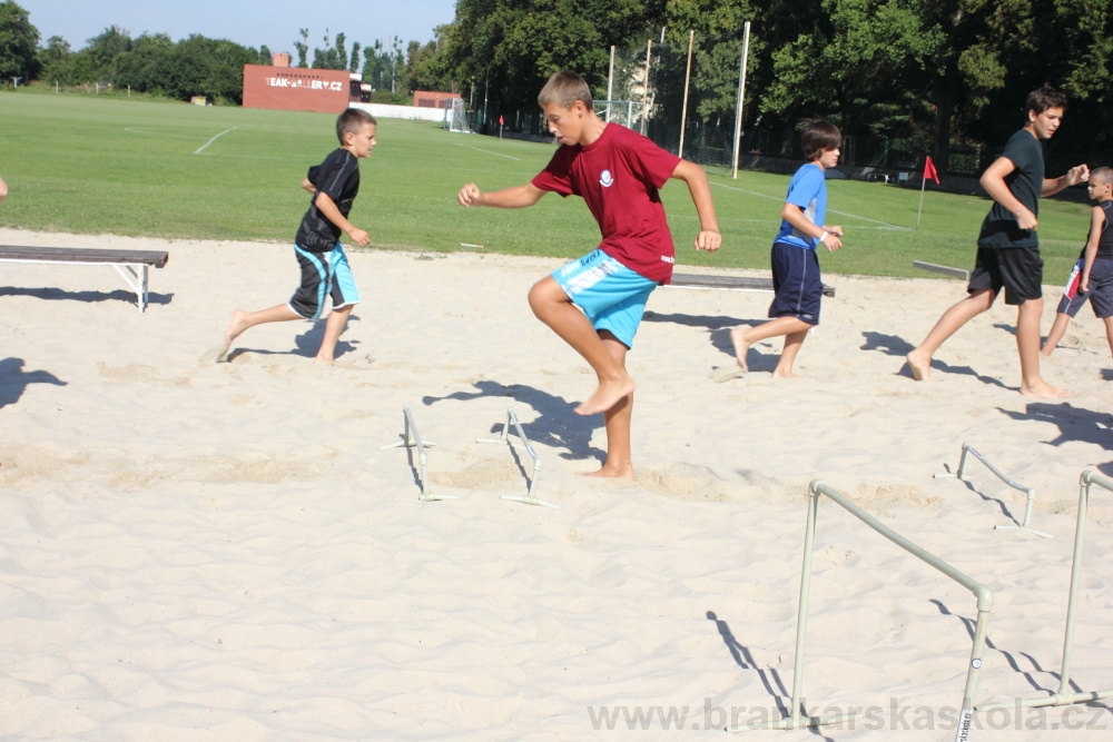 Letn� soust�ed�n� SC Nymburk 2012 - Tr�ninky na p�sku