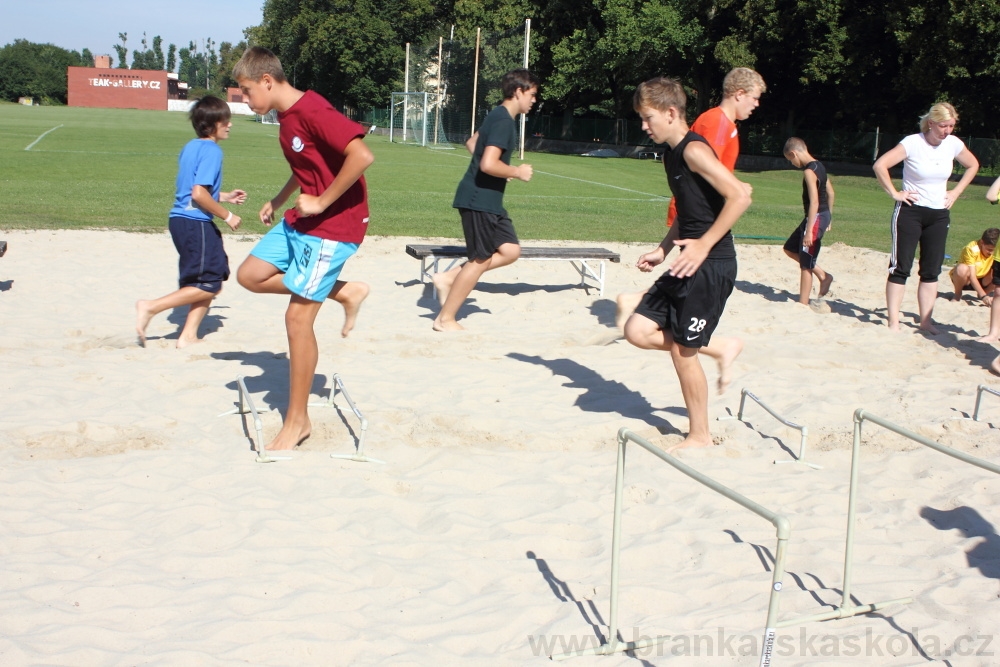 Letn� soust�ed�n� SC Nymburk 2012 - Tr�ninky na p�sku