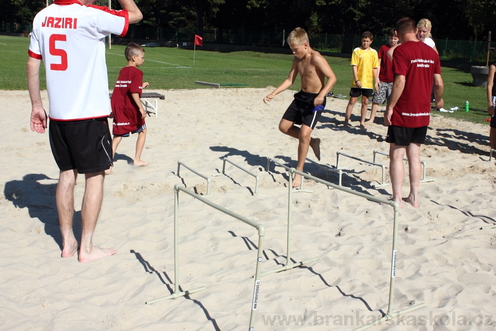 Letn� soust�ed�n� SC Nymburk 2012 - Tr�ninky na p�sku