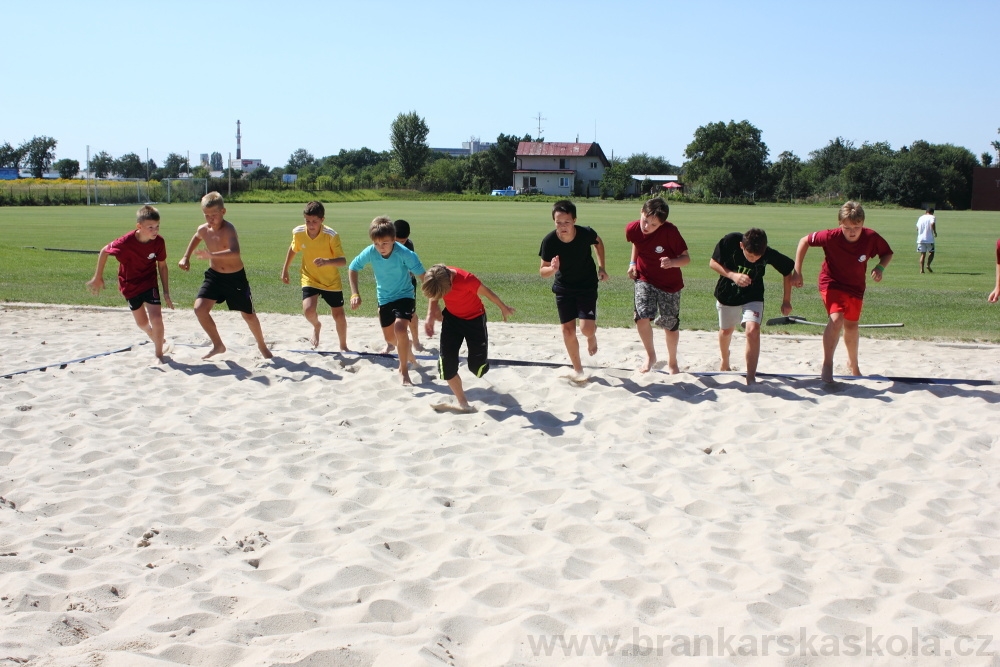 Letn� soust�ed�n� SC Nymburk 2012 - Tr�ninky na p�sku