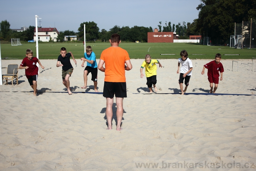 Letn� soust�ed�n� SC Nymburk 2012 - Tr�ninky na p�sku