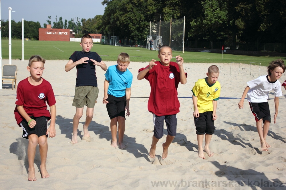 Letn� soust�ed�n� SC Nymburk 2012 - Tr�ninky na p�sku