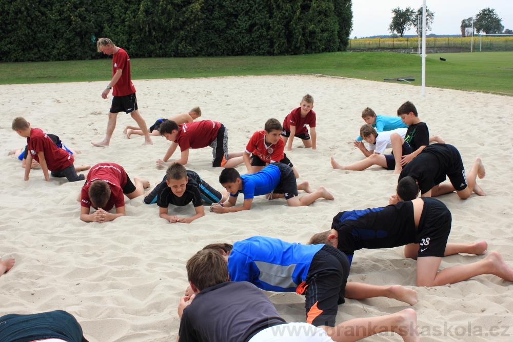 Letn� soust�ed�n� SC Nymburk 2012 - Tr�ninky na p�sku