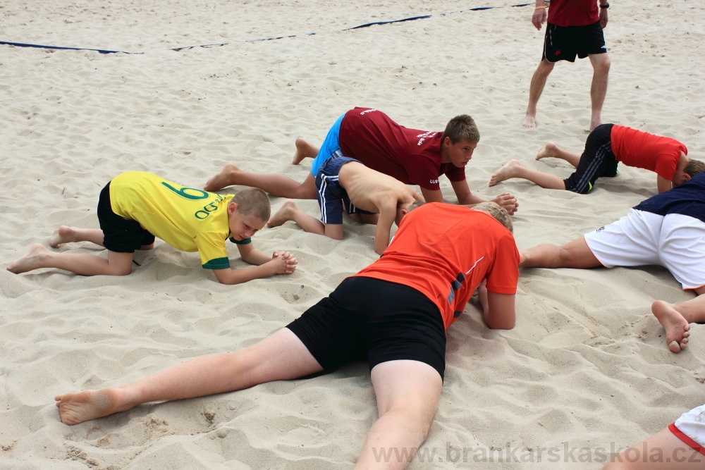 Letn� soust�ed�n� SC Nymburk 2012 - Tr�ninky na p�sku