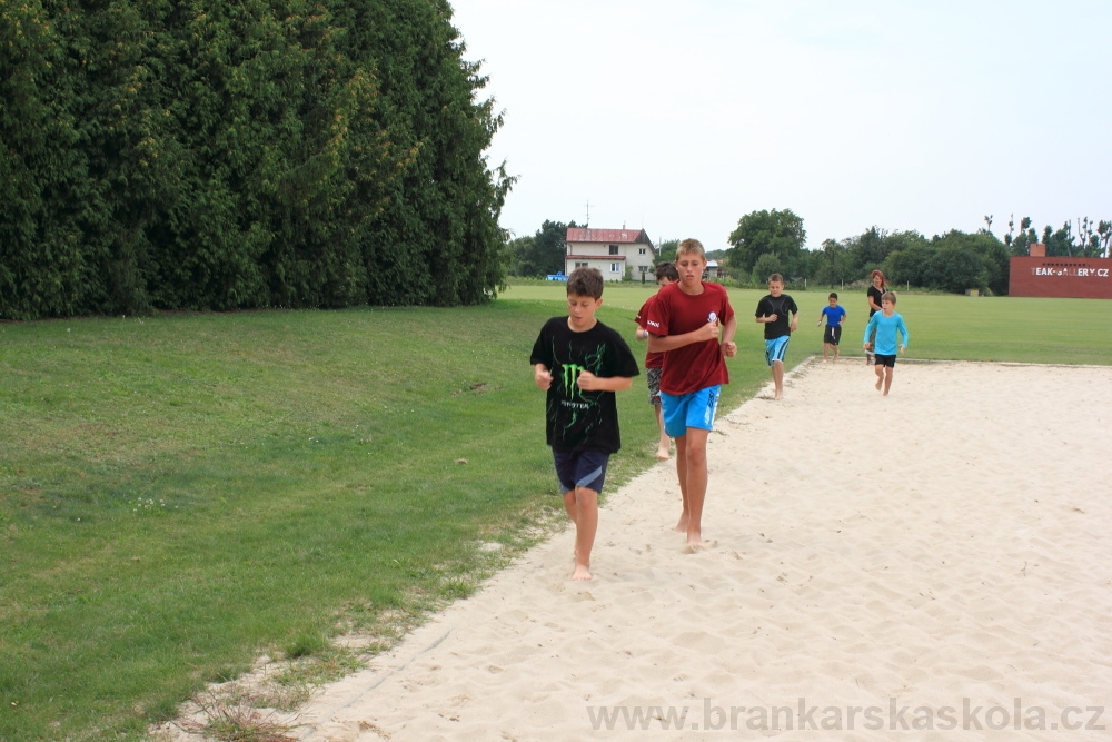 Letn� soust�ed�n� SC Nymburk 2012 - Tr�ninky na p�sku