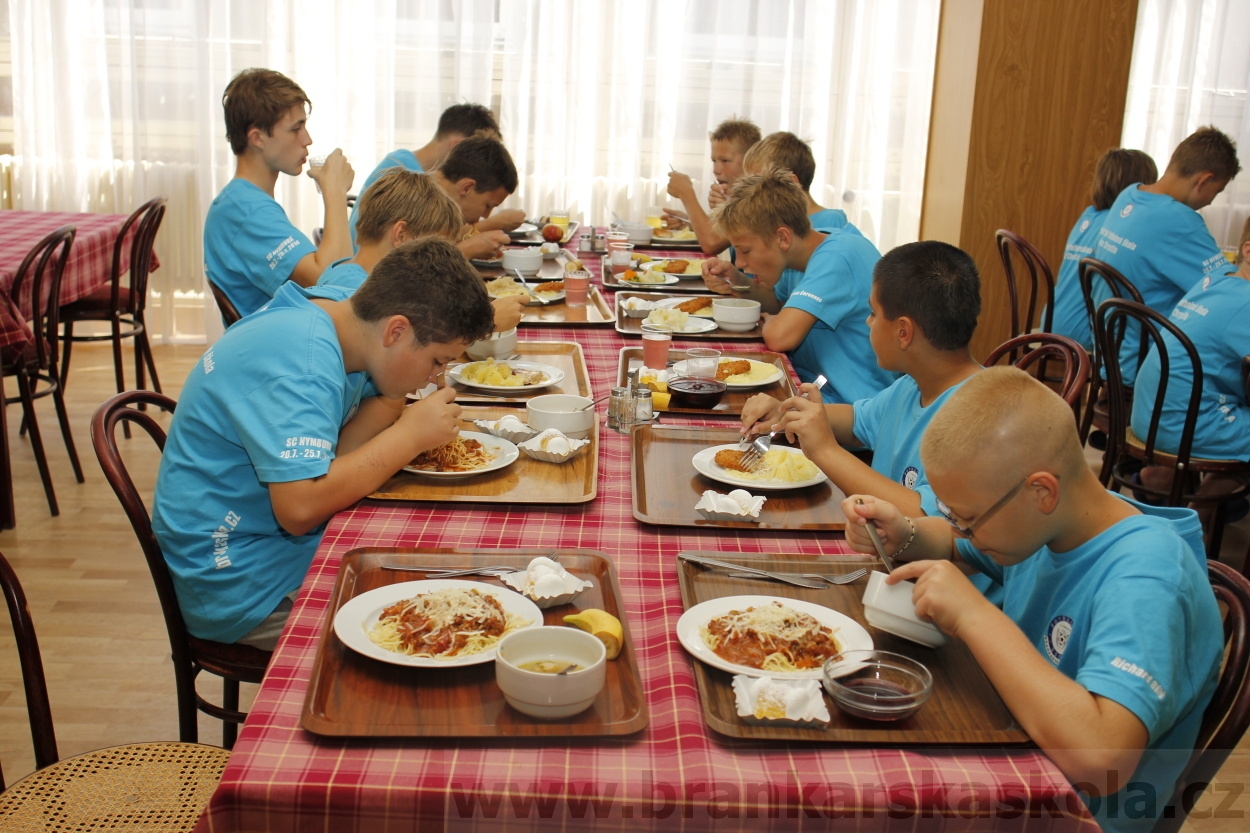 Letní soustředění SC Nymburk 2014 - Jídlo