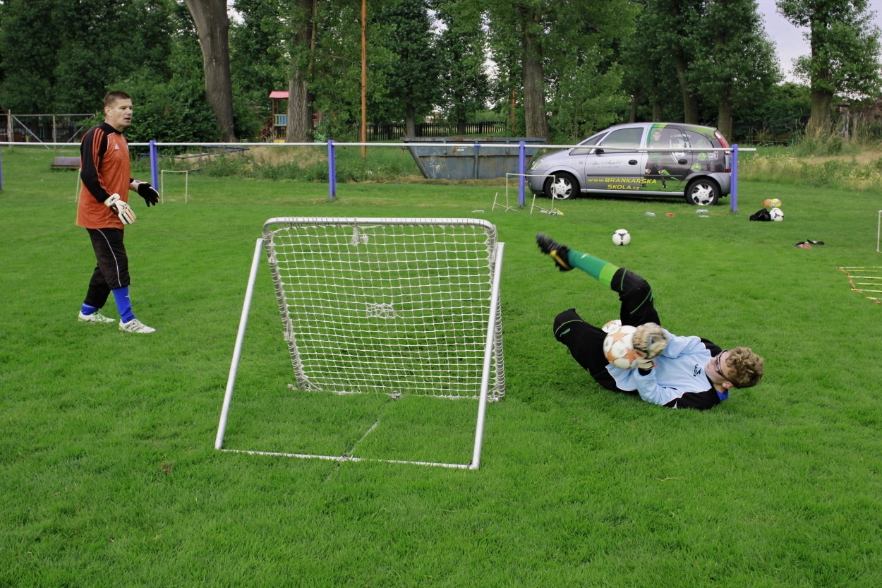 Brankářský trénink BFŠ - TJ AFK Nymburk - 17.6.2014