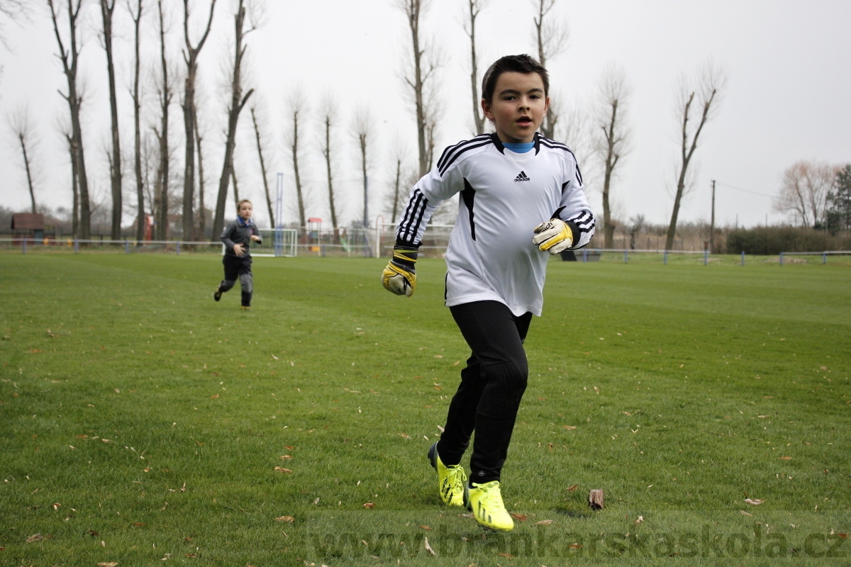 Brankářský trénink BFŠ - TJ AFK Nymburk - 18.3.2014