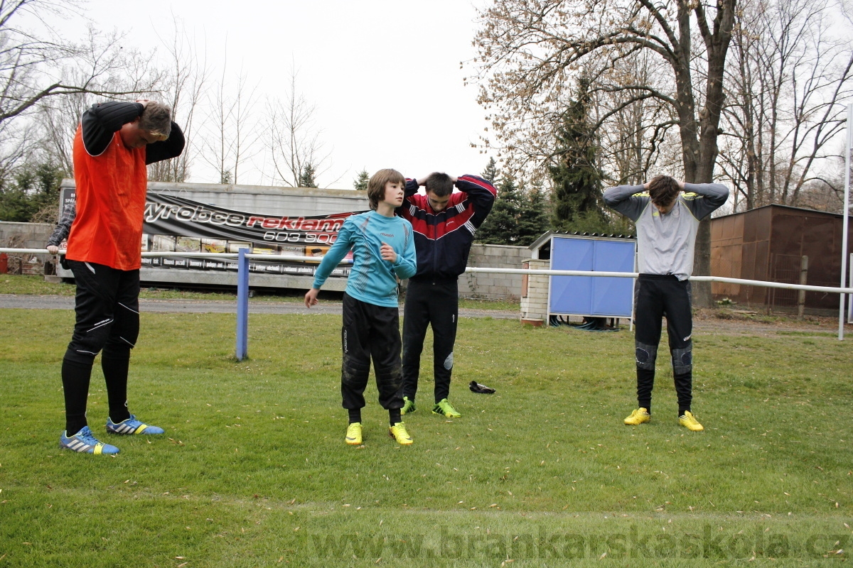 Brankářský trénink BFŠ - TJ AFK Nymburk - 18.3.2014