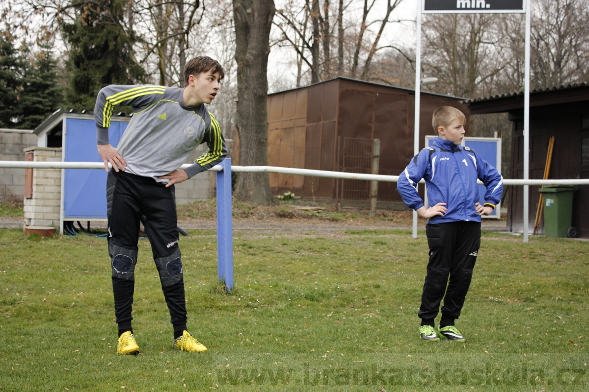 Brankářský trénink BFŠ - TJ AFK Nymburk - 18.3.2014