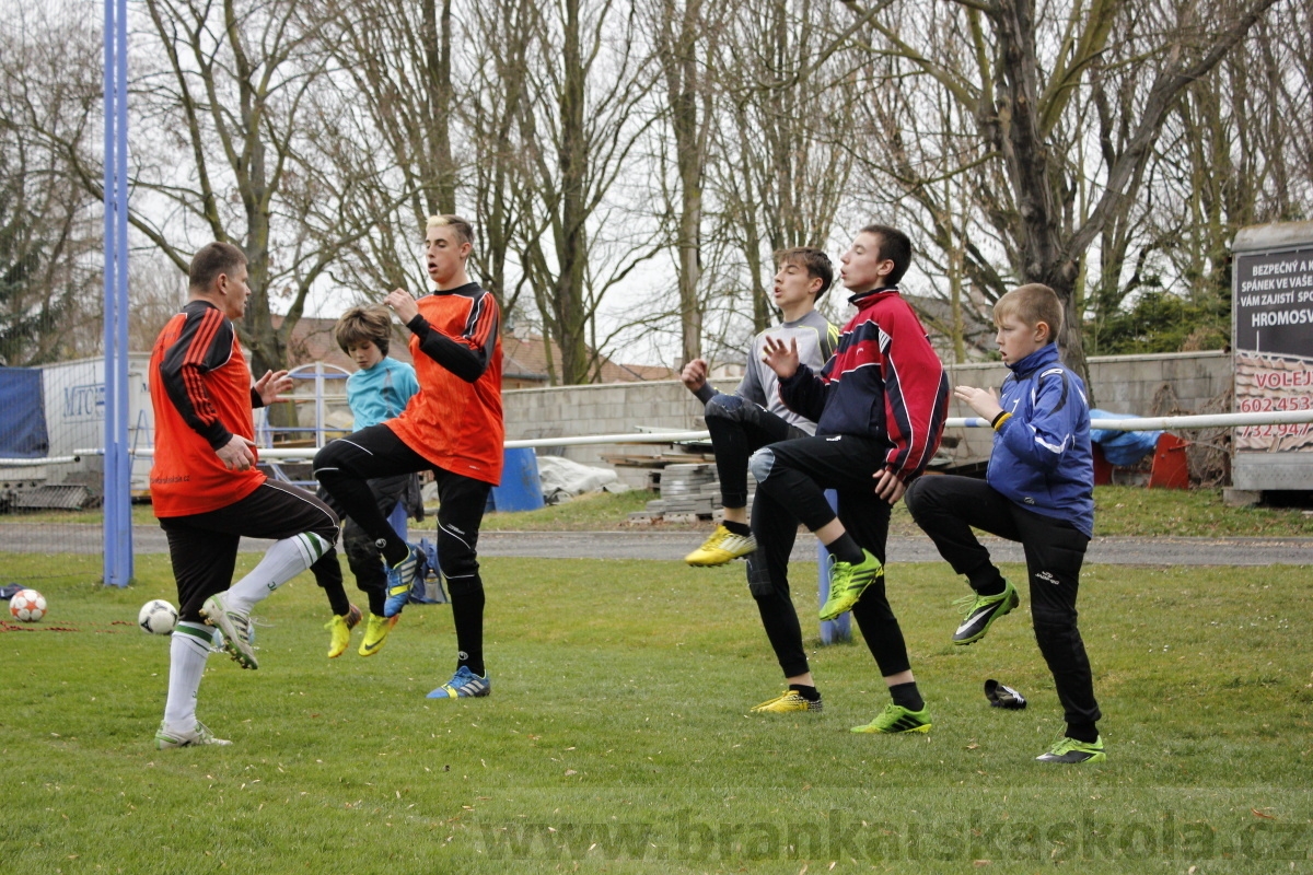Brankářský trénink BFŠ - TJ AFK Nymburk - 18.3.2014