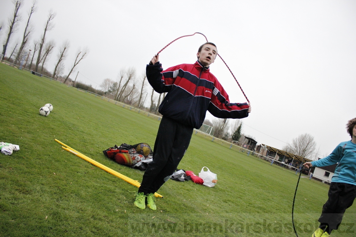 Brankářský trénink BFŠ - TJ AFK Nymburk - 18.3.2014