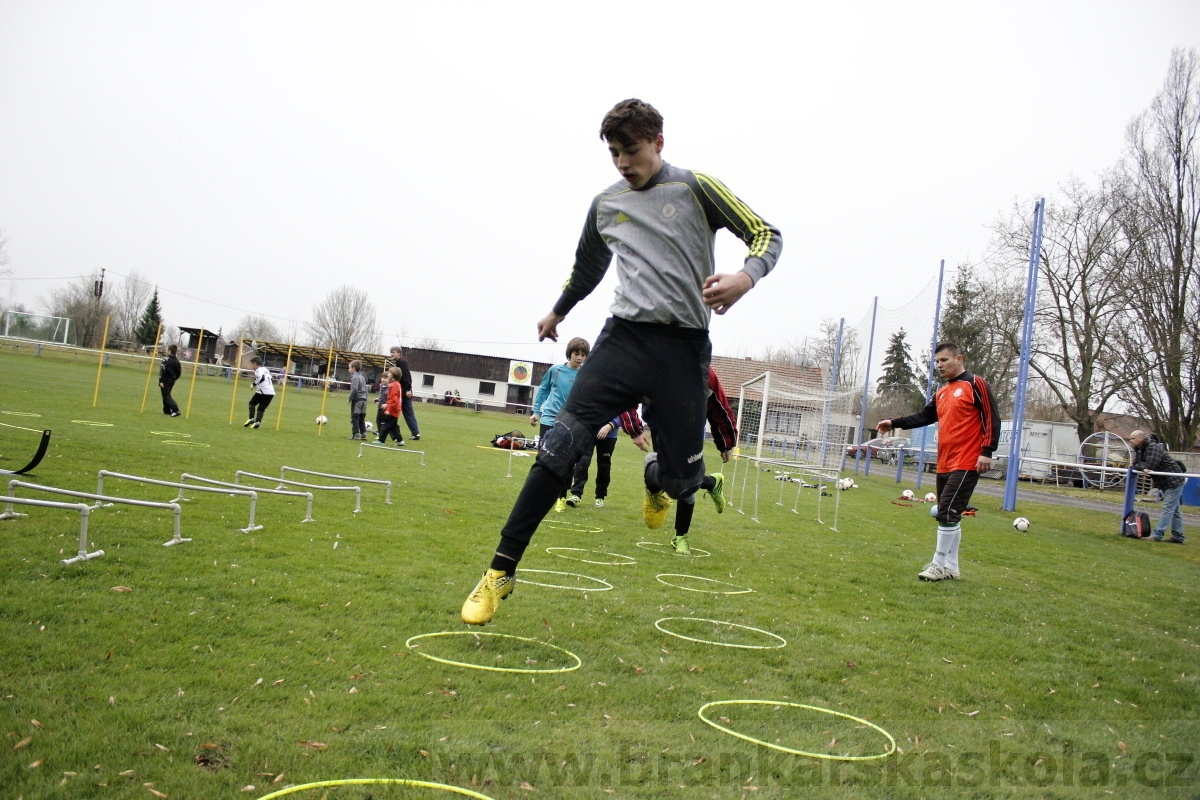 Brankářský trénink BFŠ - TJ AFK Nymburk - 18.3.2014