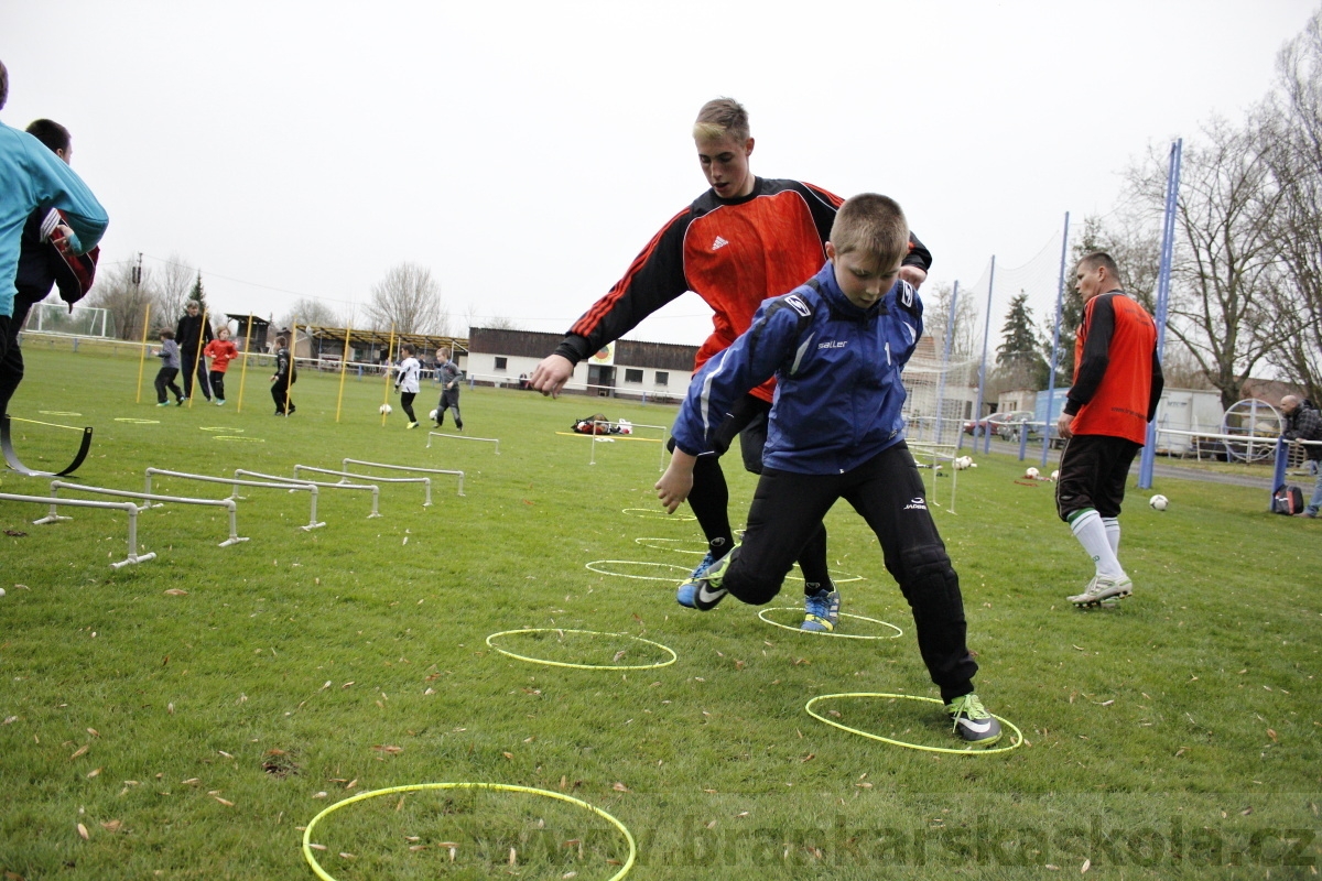 Brankářský trénink BFŠ - TJ AFK Nymburk - 18.3.2014