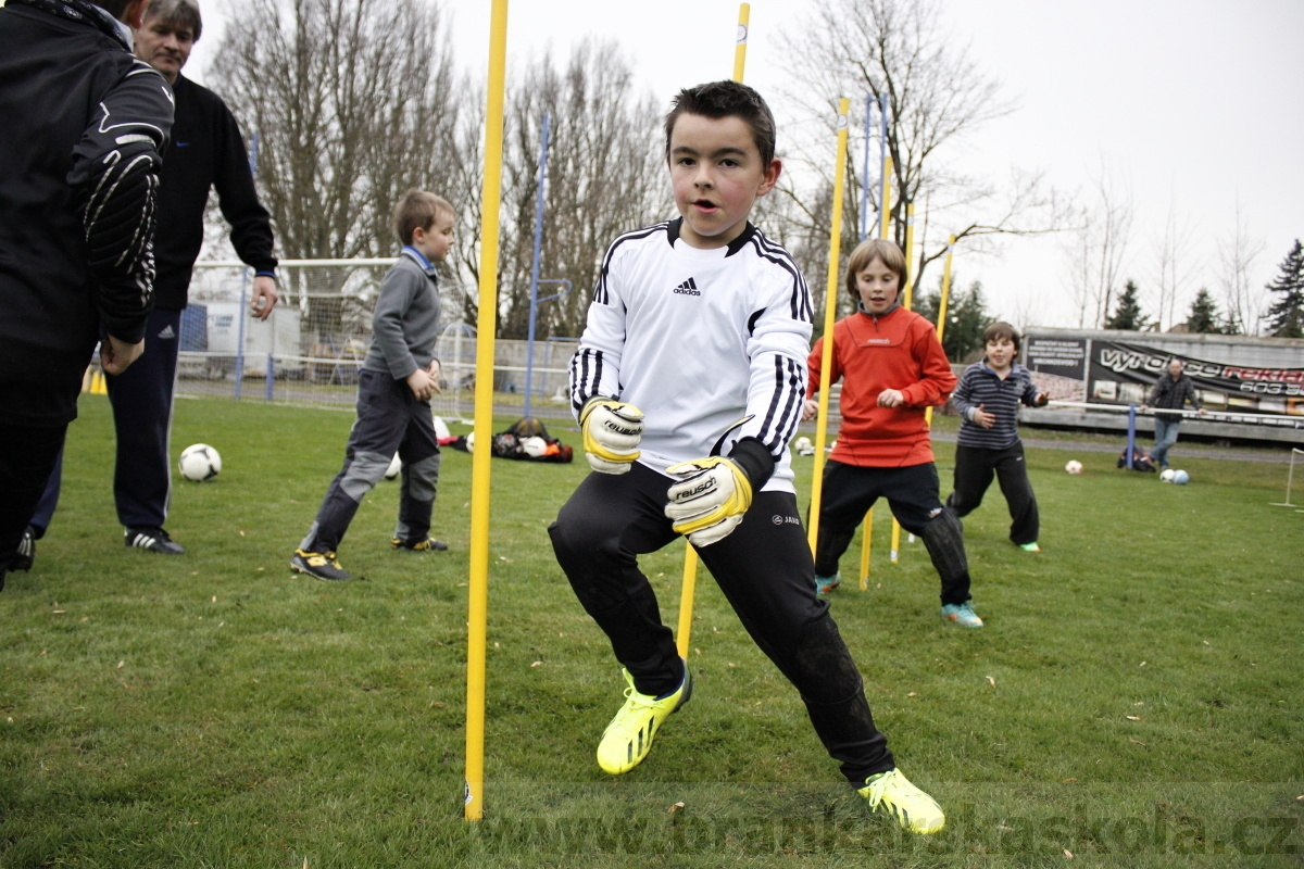 Brankářský trénink BFŠ - TJ AFK Nymburk - 18.3.2014