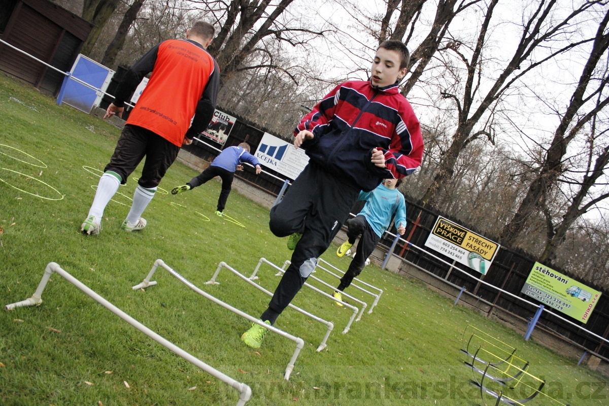 Brankářský trénink BFŠ - TJ AFK Nymburk - 18.3.2014