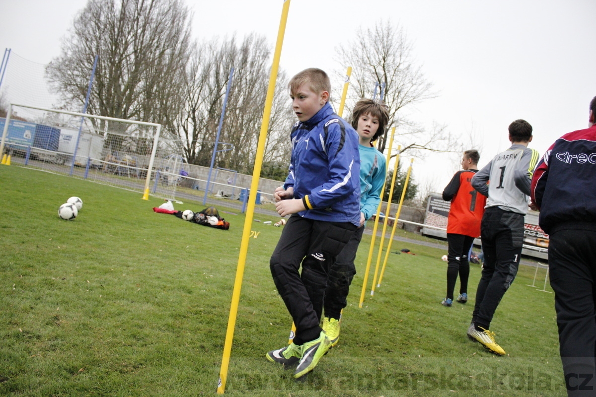 Brankářský trénink BFŠ - TJ AFK Nymburk - 18.3.2014