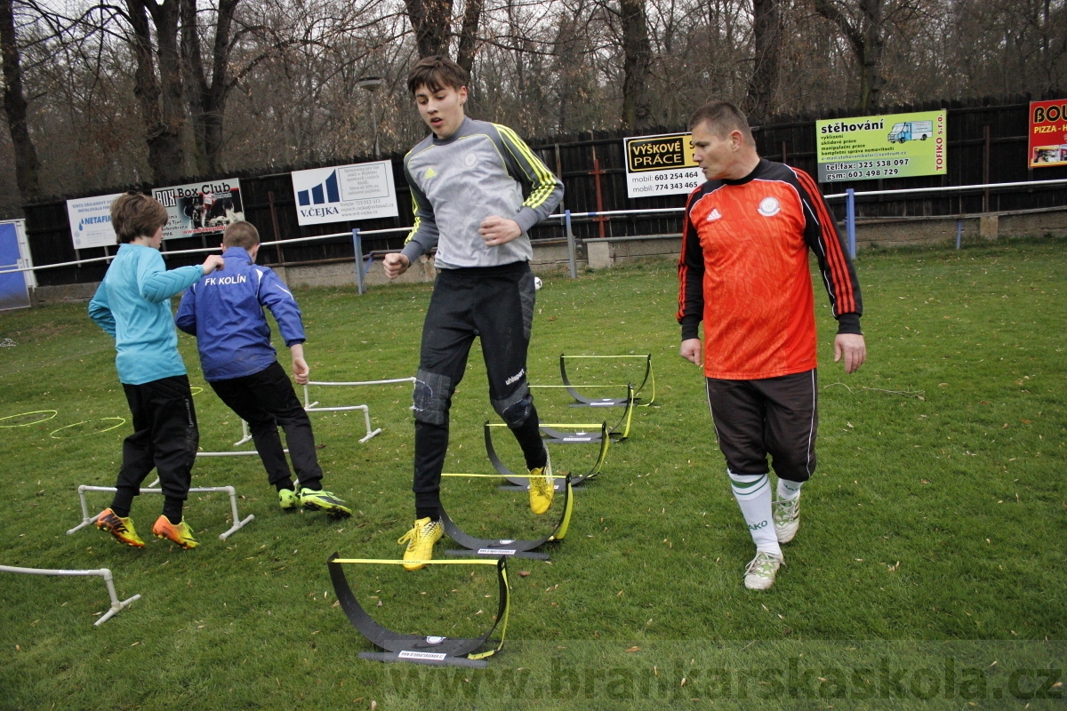Brankářský trénink BFŠ - TJ AFK Nymburk - 18.3.2014