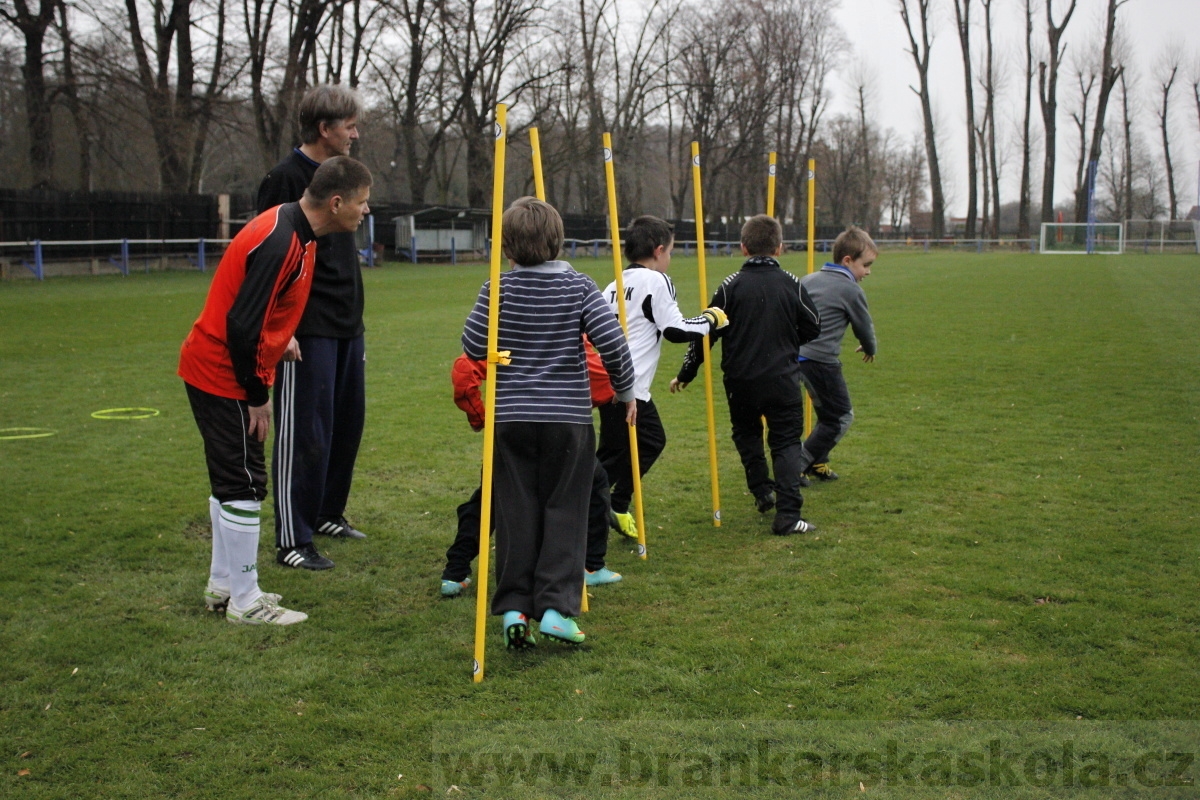 Brankářský trénink BFŠ - TJ AFK Nymburk - 18.3.2014