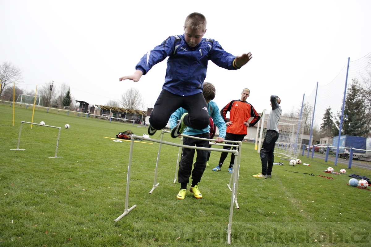 Brankářský trénink BFŠ - TJ AFK Nymburk - 18.3.2014