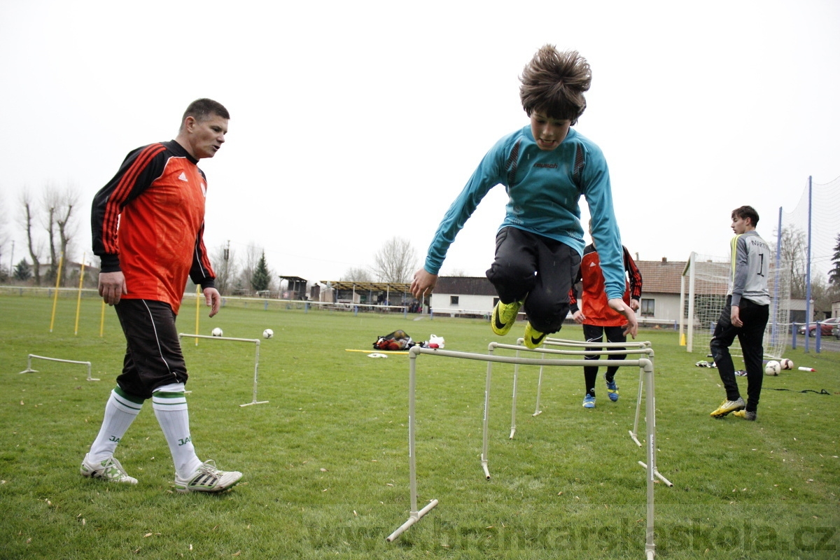 Brankářský trénink BFŠ - TJ AFK Nymburk - 18.3.2014