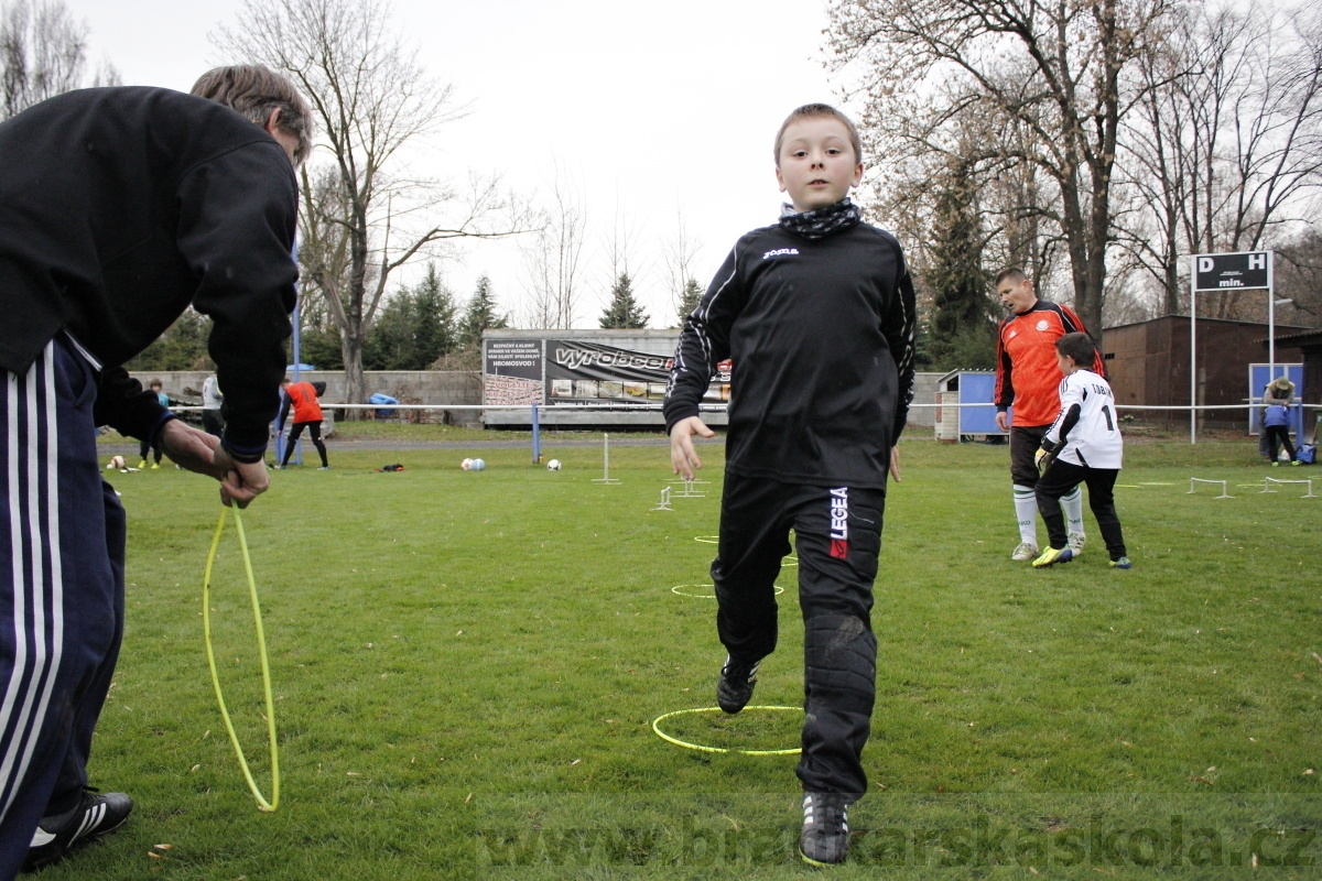 Brankářský trénink BFŠ - TJ AFK Nymburk - 18.3.2014