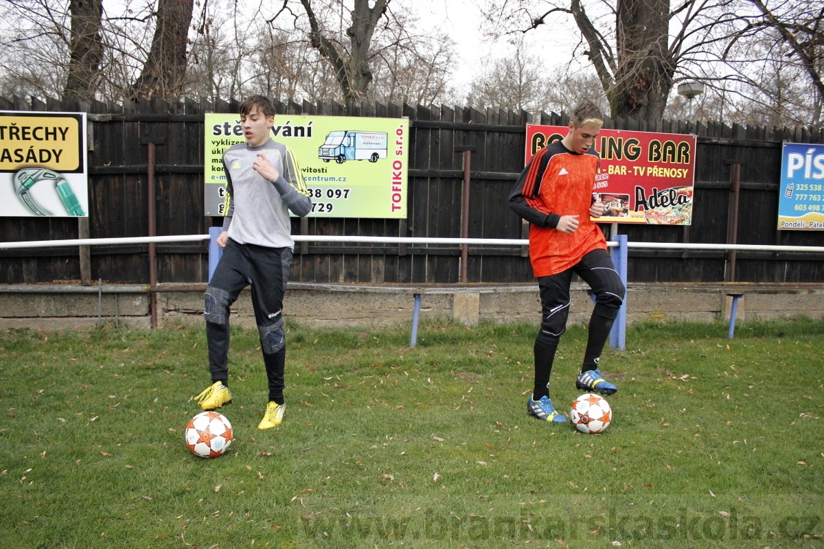 Brankářský trénink BFŠ - TJ AFK Nymburk - 18.3.2014